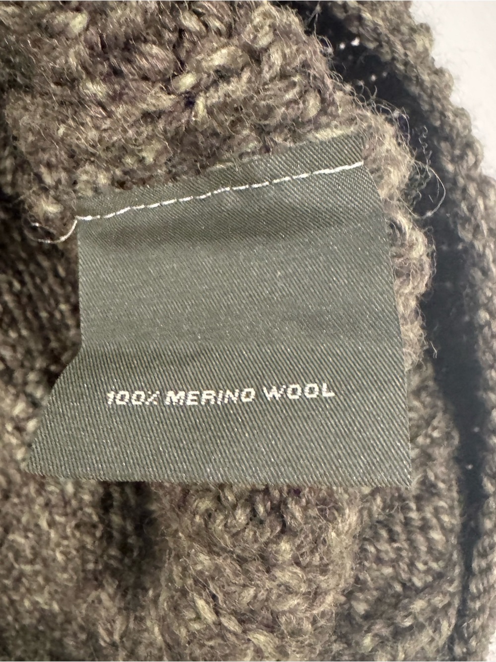 Classic Olive Cable-Knit Crewneck Sweater - Picture 8 of 11